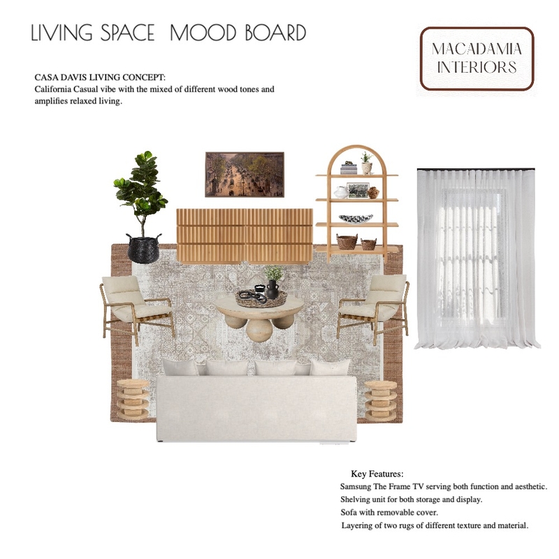 Casa Davis Living Concept 3 Mood Board by Casa Macadamia on Style Sourcebook