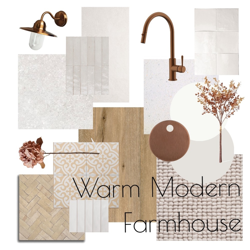 Warm Modern Farmhouse Mood Board by ponderhome on Style Sourcebook