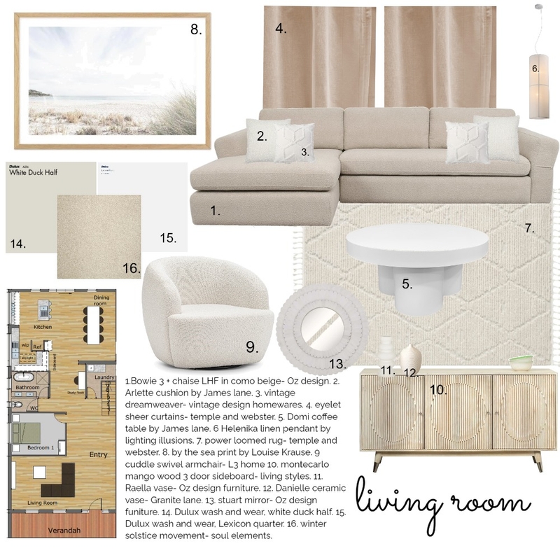 Living room Sample board Mood Board by Jinteriors on Style Sourcebook