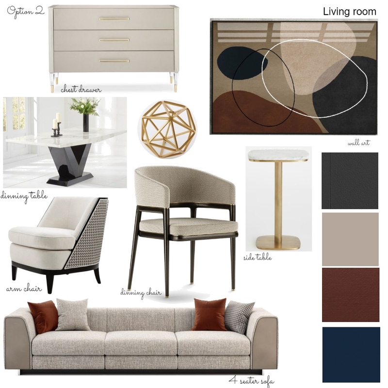 Obuse living room 2 Mood Board by Oeuvre designs on Style Sourcebook