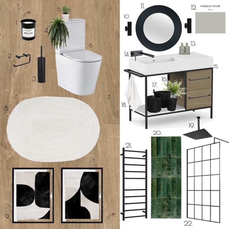 module 9 - the getaway bathroom Mood Board by lwood on Style Sourcebook