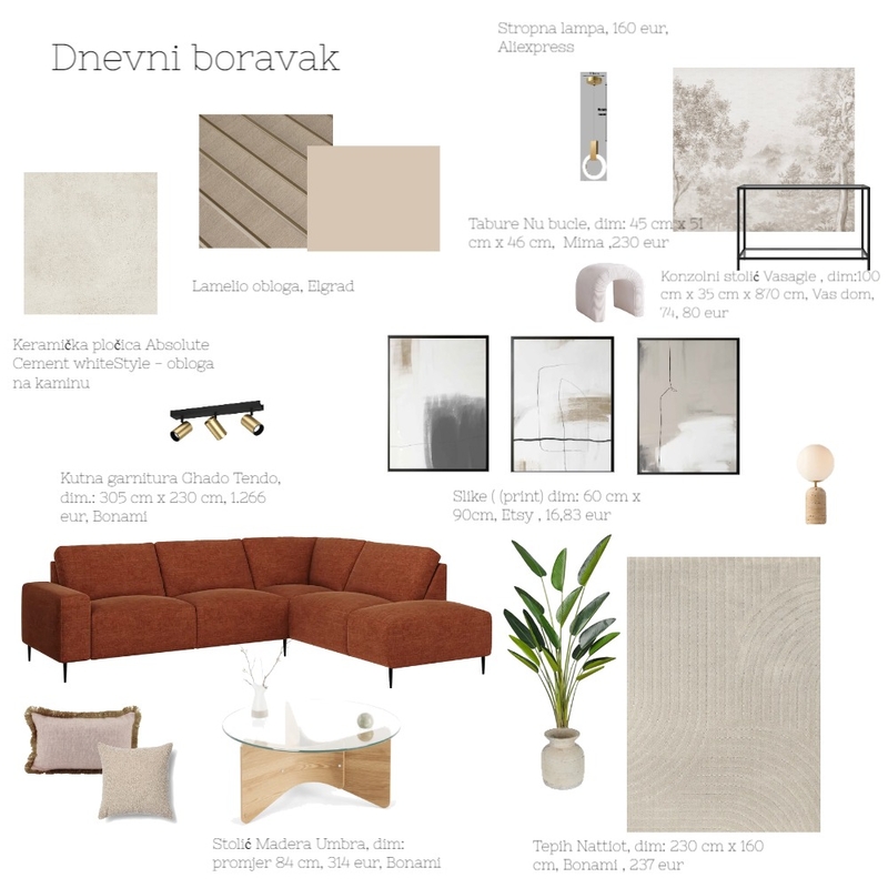 dnevni boravak - hodnik Mood Board by acikovic on Style Sourcebook