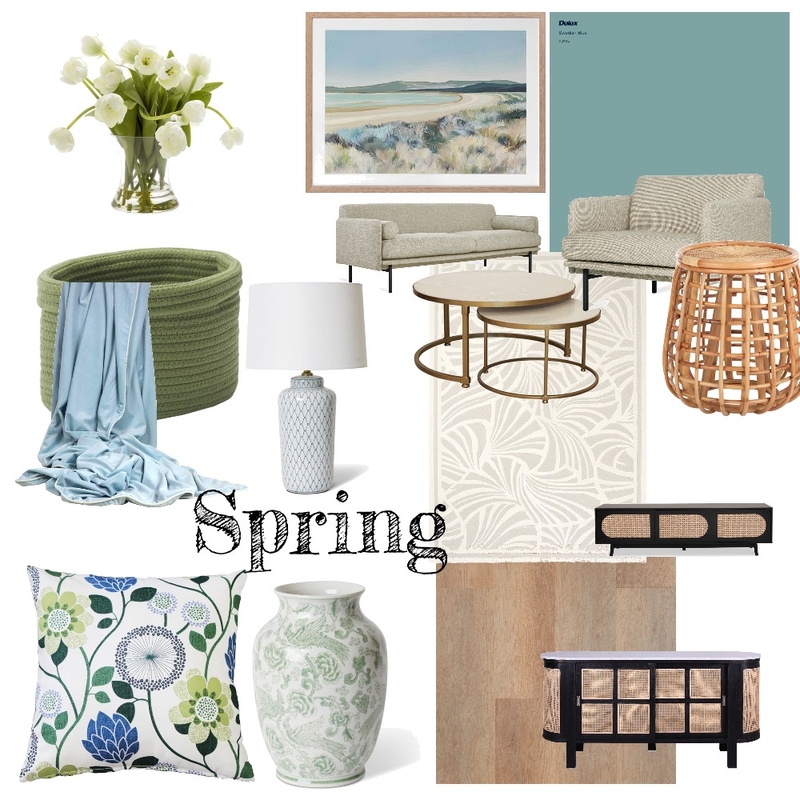 Spring Living Room Mood Board by Land of OS Designs on Style Sourcebook