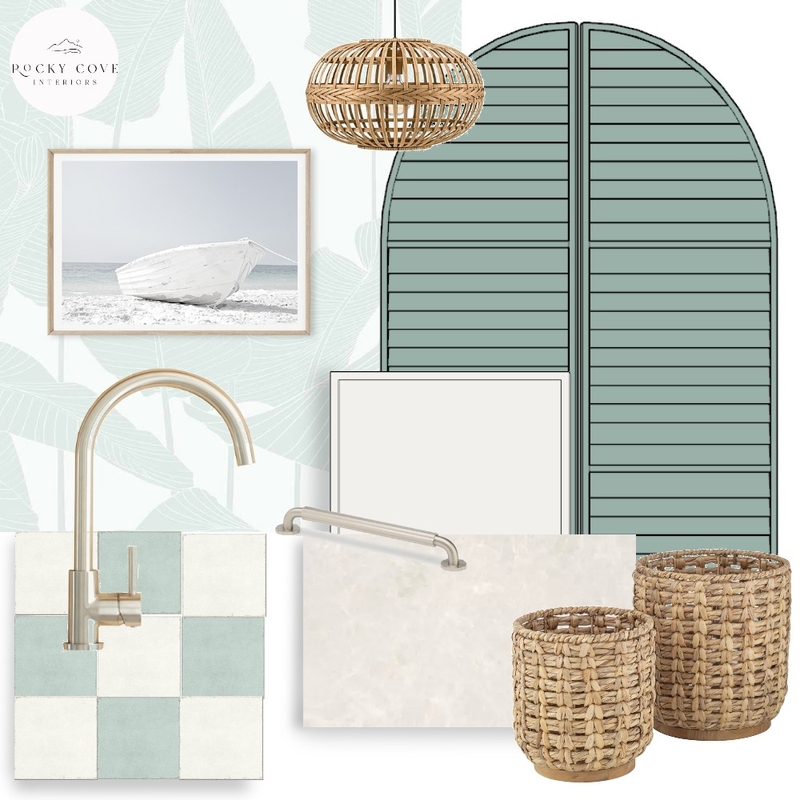 Coastal sage Laundry Mood Board by Rockycove Interiors on Style Sourcebook