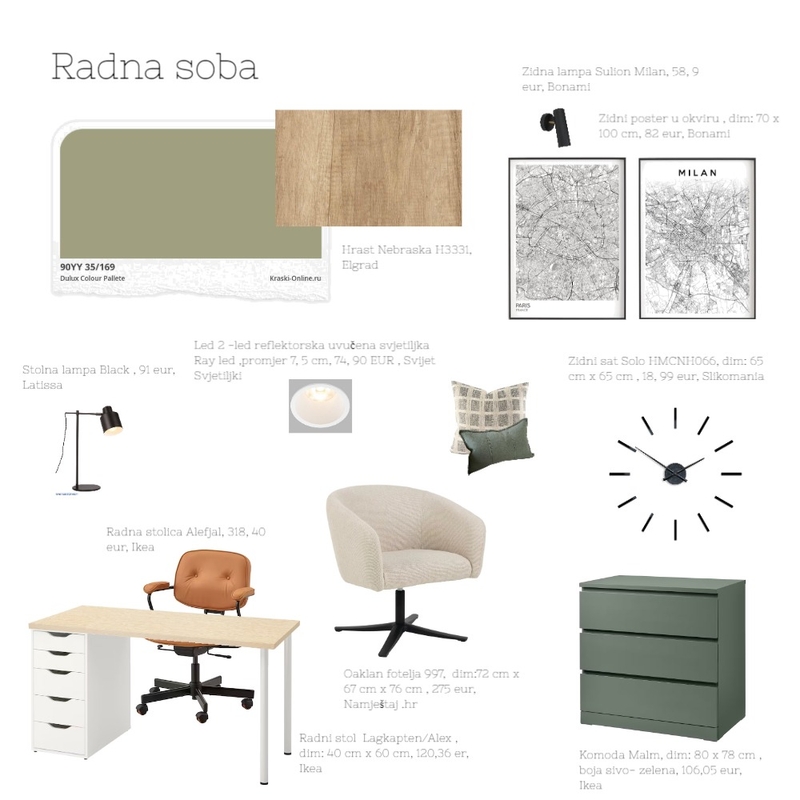 Radna soba 2 Mood Board by acikovic on Style Sourcebook