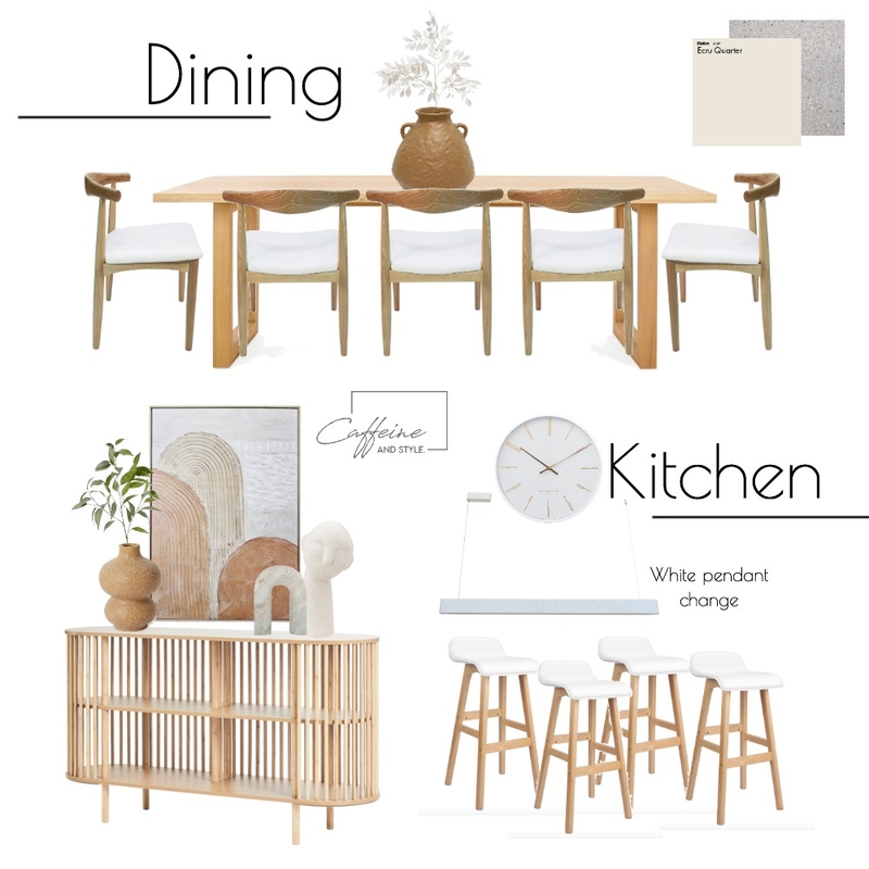 Dining Kitchen - Pickings Rd Mood Board by Caffeine and Style Interiors - Shakira on Style Sourcebook