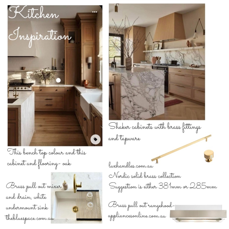 Tamara Kitchen inspiration Mood Board by DesignbyFussy on Style Sourcebook