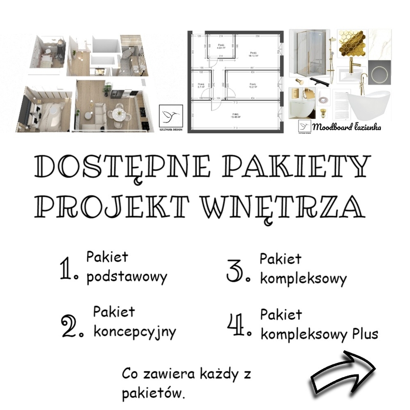 PROJEKT WNĘTRZA-PAKIETY Mood Board by SzczygielDesign on Style Sourcebook