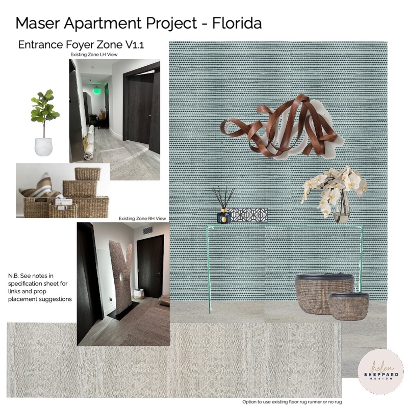 Maser Apartment - Entrance Foyer V1.1 Mood Board by Helen Sheppard on Style Sourcebook