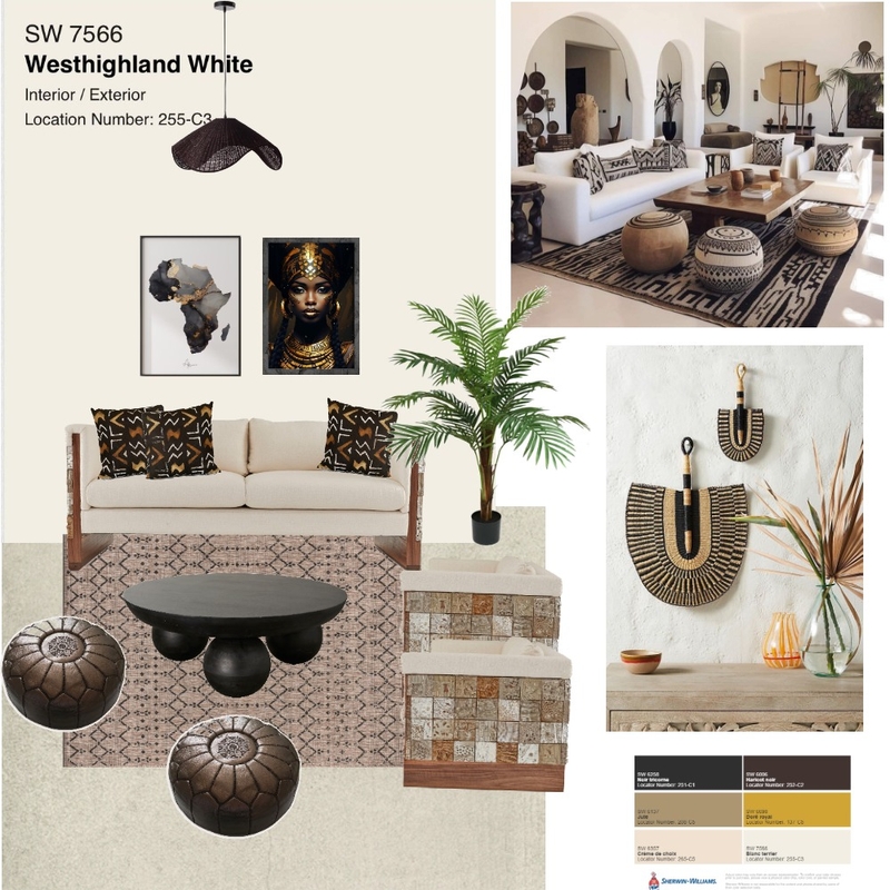 African Style Mood Board by fidele on Style Sourcebook