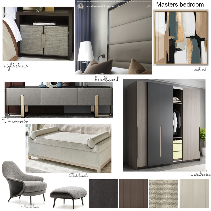 Nnamdi masters bedroom Mood Board by Oeuvre designs on Style Sourcebook