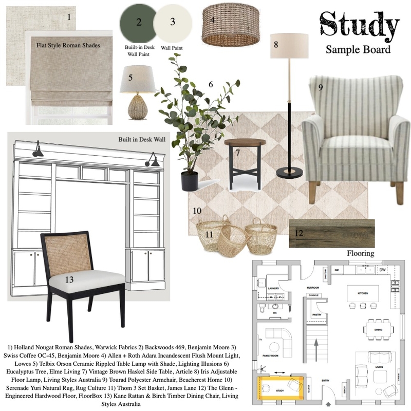 Study Sample Board Mood Board by aferro on Style Sourcebook