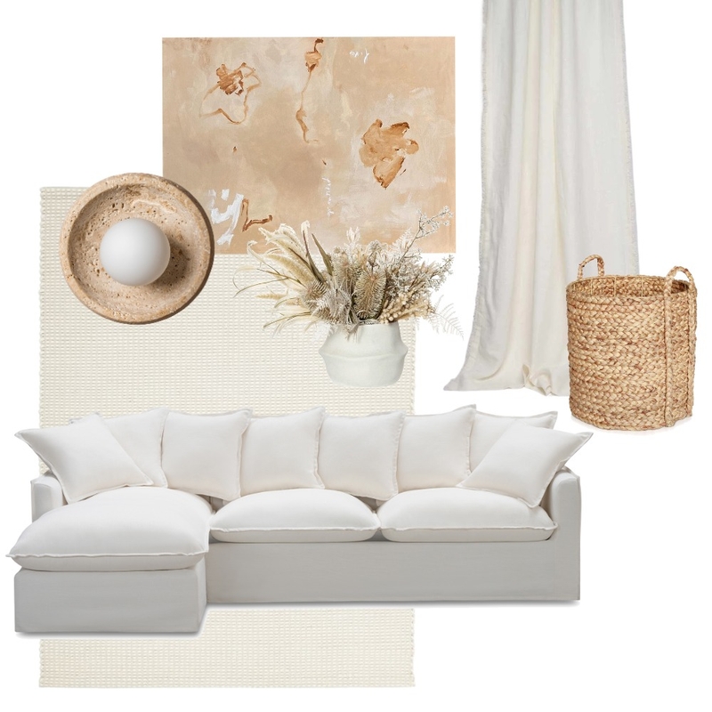 Travertine Living Room Mood Board Mood Board by Style Sourcebook on Style Sourcebook