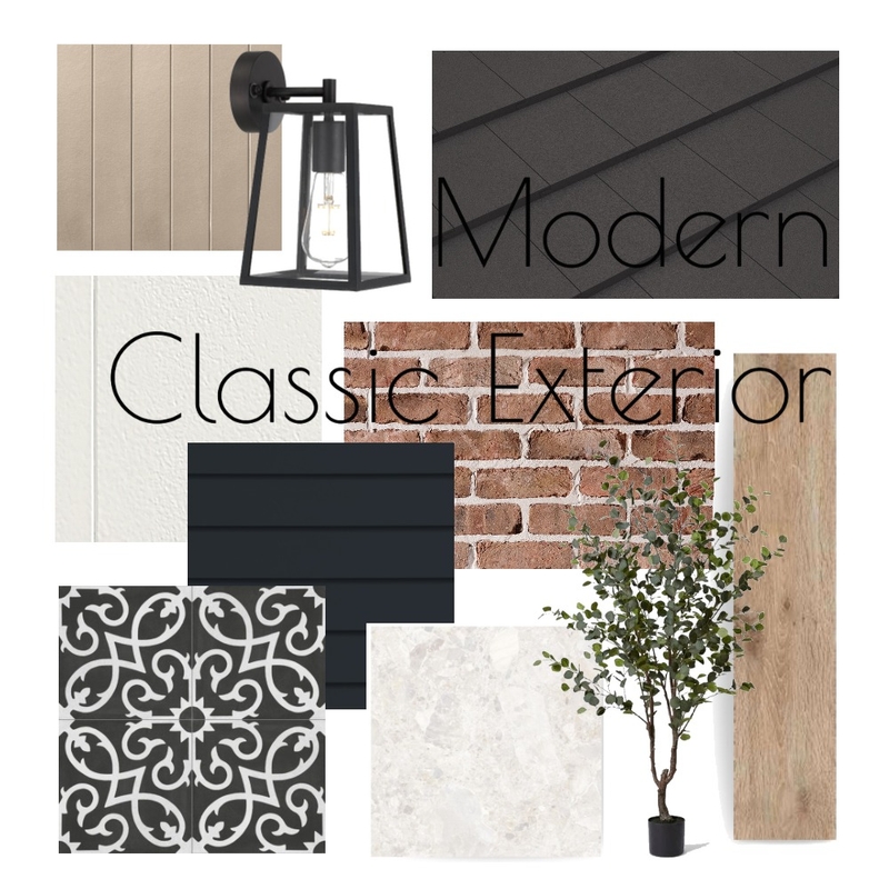 Modern Classic Exterior Mood Board by ponderhome on Style Sourcebook