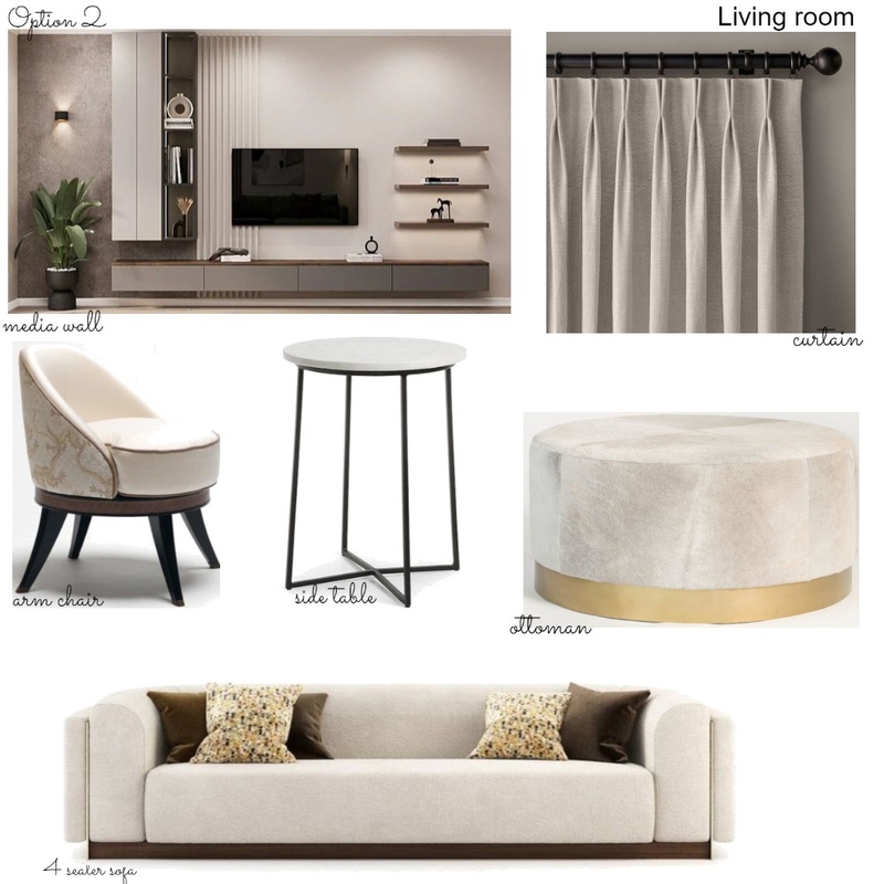 Nnamdi living room 2 Mood Board by Oeuvre designs on Style Sourcebook