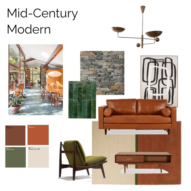 Mid-Century Modern LIving Room Mood Board by melissabarnes456@gmail.com on Style Sourcebook