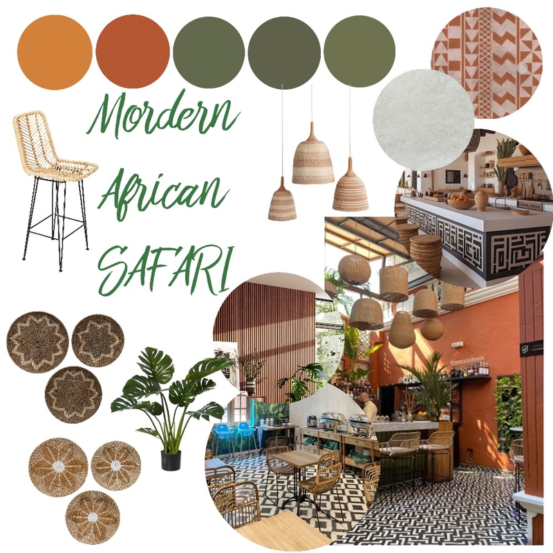 Modern African Safari Mood Board by Lisetheriault7@gmail.com on Style Sourcebook