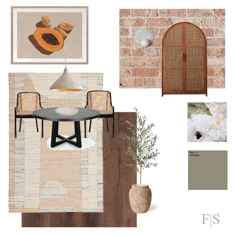 Pawpaw Dining Mood Board by Fenton & Slate on Style Sourcebook