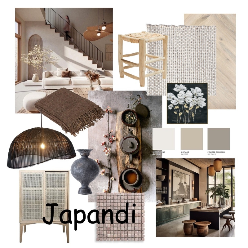 Japandi Moodboard Mood Board by Sandy Benbow on Style Sourcebook