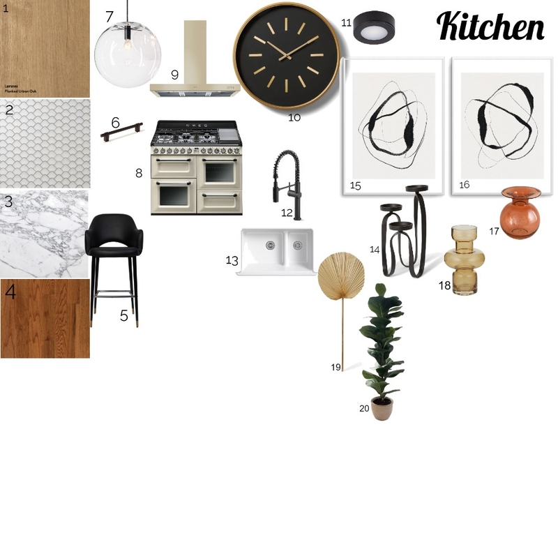 Module 9 Kitchen Sample Board Mood Board by Kay_b on Style Sourcebook