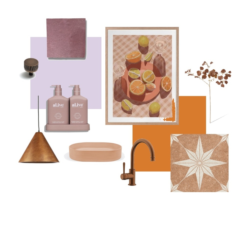 Purple and Orange Mood Board by ellie.sawyer317 on Style Sourcebook