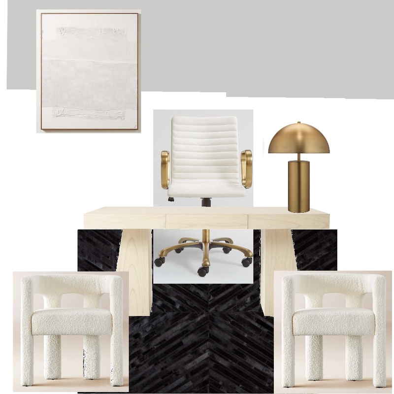 Jenn’s office stature white chairs BW art Mood Board by Jennjonesdesigns@gmail.com on Style Sourcebook
