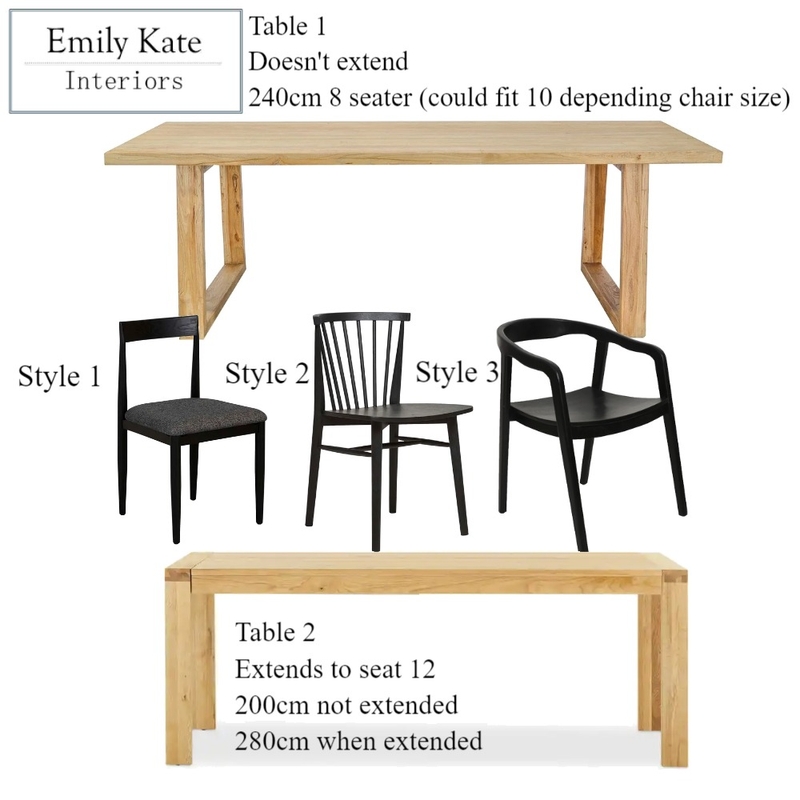 Melinda Dining Table/Chairs Mood Board by EmilyKateInteriors on Style Sourcebook