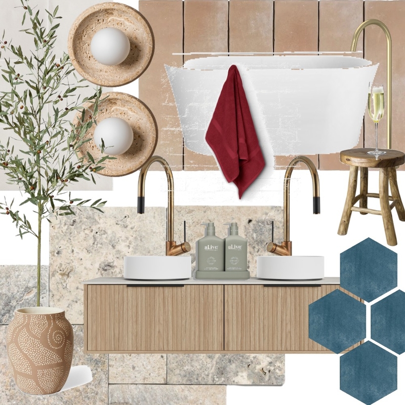 Ensuite Mood Board by Bianco Design Co on Style Sourcebook