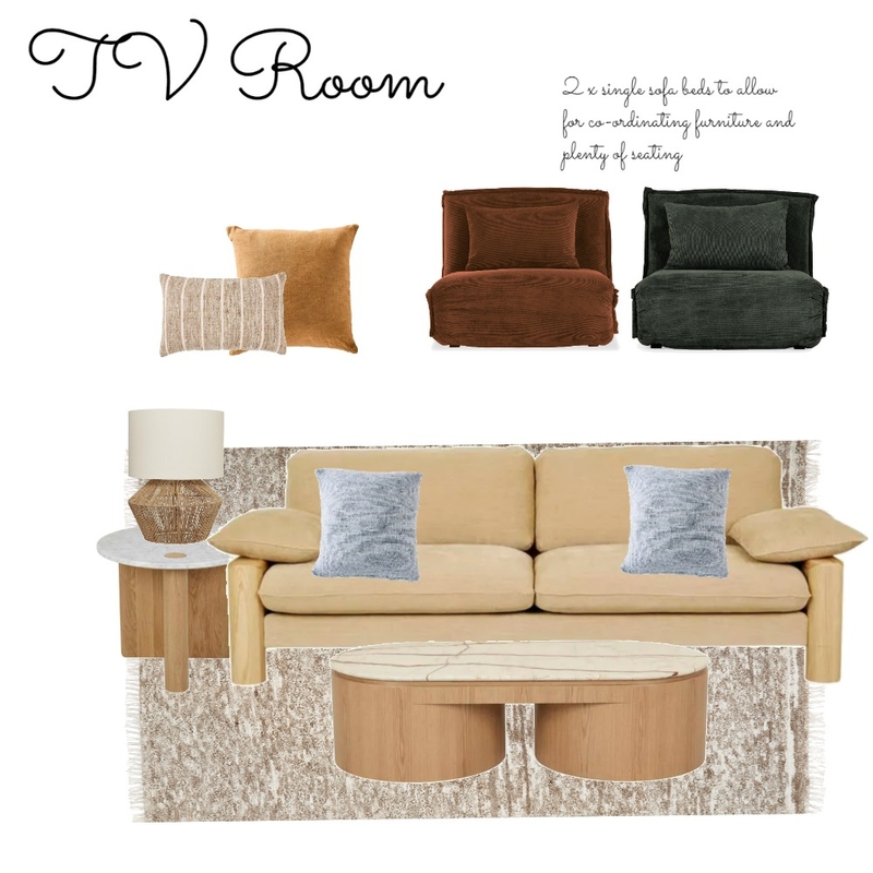 TV Room - Caramel, timber and marbel Mood Board by LaraMcc on Style Sourcebook