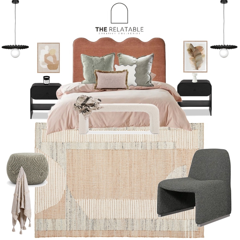 Earthy Luxe Bedroom Inspo Mood Board by The Relatable Creative Collective on Style Sourcebook