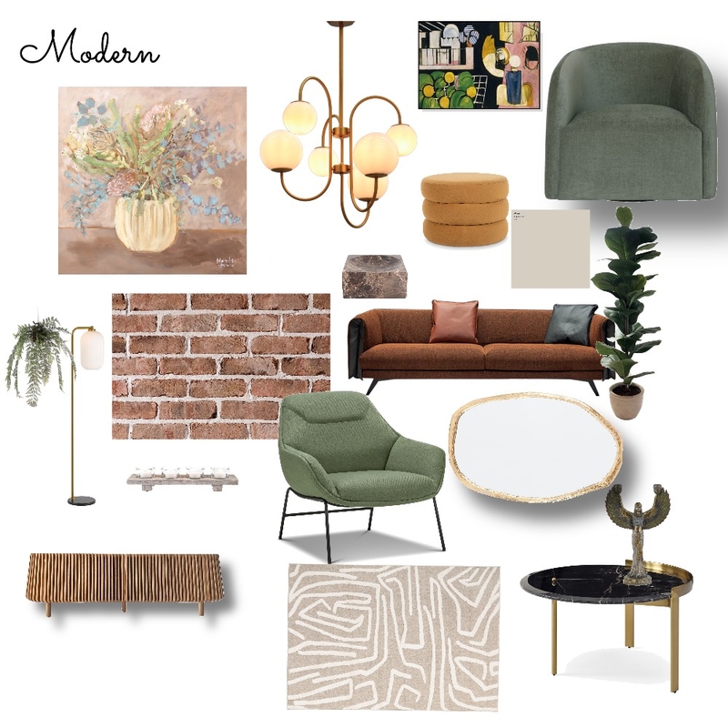 Modern Living Area Mood Board by Missdesign on Style Sourcebook