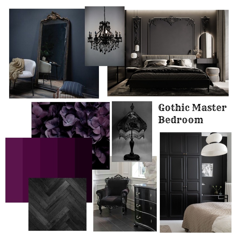 Moody Modern Gothic Mood Board by Sharon Lee on Style Sourcebook