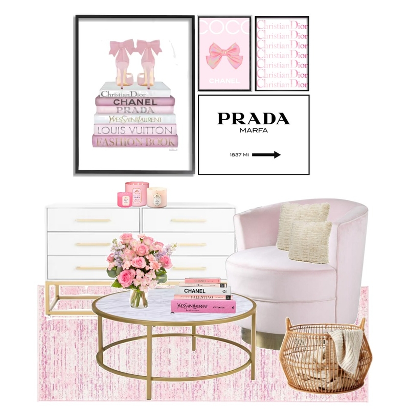 Pink Room Mood Board by Ellie M. on Style Sourcebook
