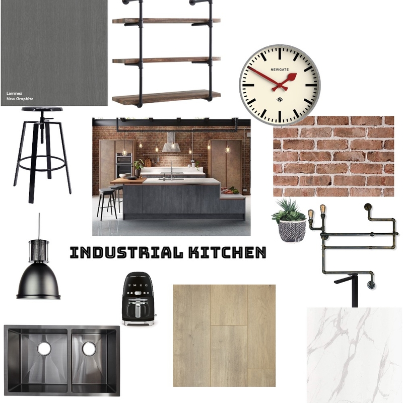 Industrial Kitchen Mood Board by Alison McEwan on Style Sourcebook