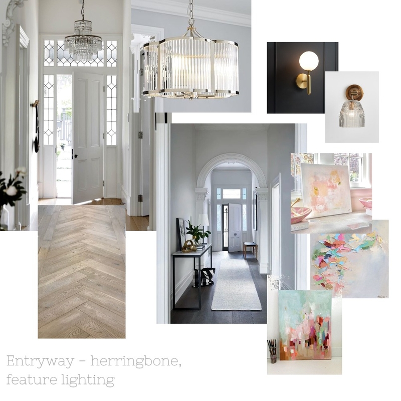 Entryway Mood Board by Renovating a Victorian on Style Sourcebook