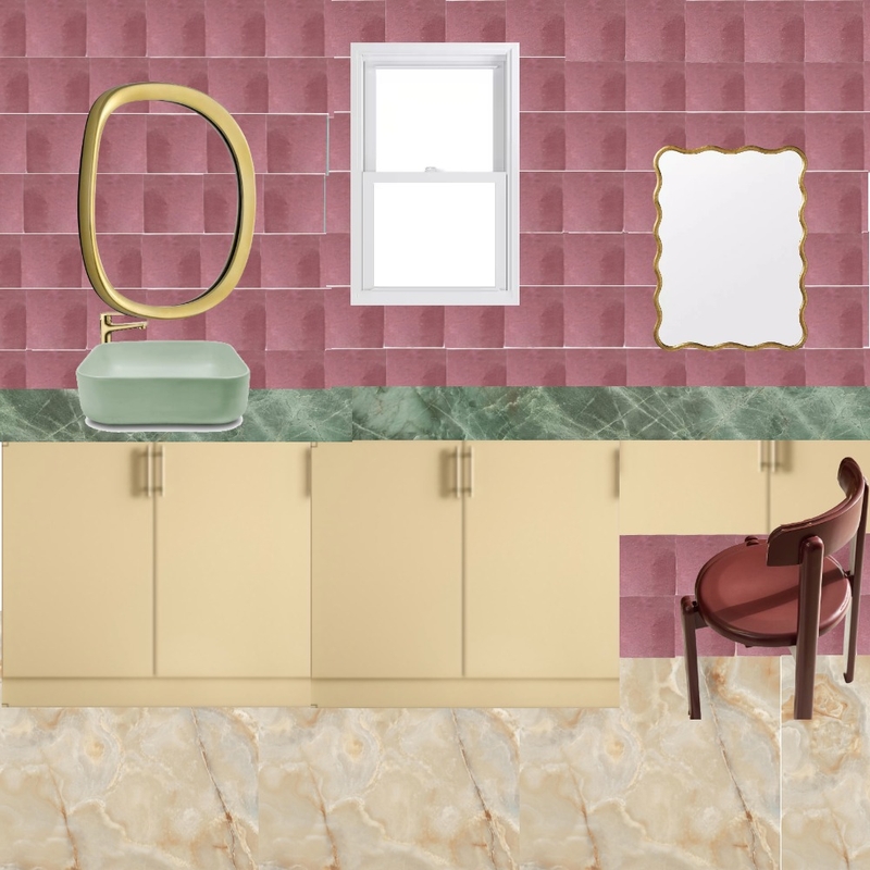 Ensuite - Pink, Green & Honey1 Mood Board by dl2407 on Style Sourcebook