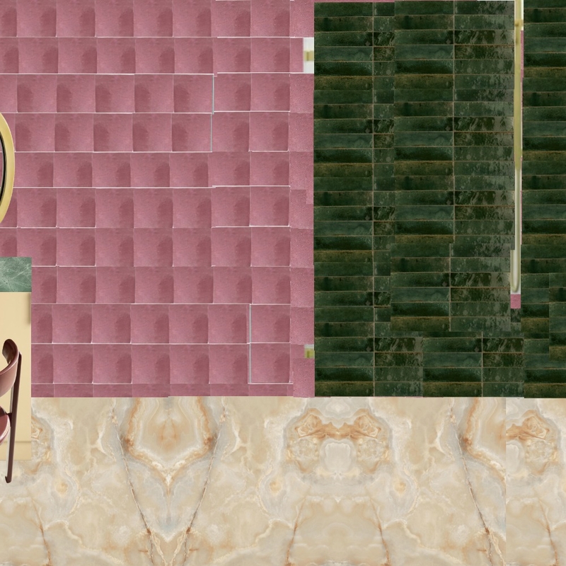 Ensuite - Pink, Green & Honey Sidea Mood Board by dl2407 on Style Sourcebook