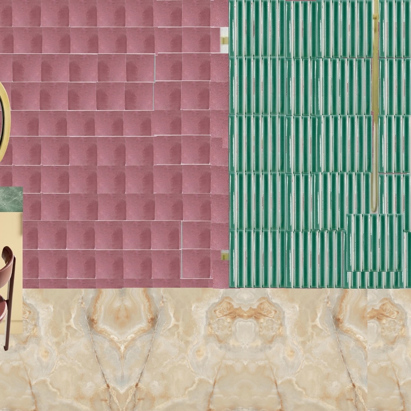 Ensuite - Pink, Green & Honey Sideb Mood Board by dl2407 on Style Sourcebook