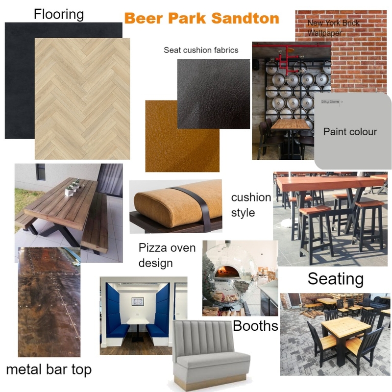 Beer Park Sandton Restaurant Mood Board by DECOR wALLPAPERS AND INTERIORS on Style Sourcebook