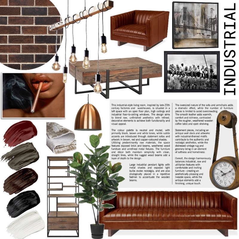 Industrial Mood Board by Antonia2208 on Style Sourcebook