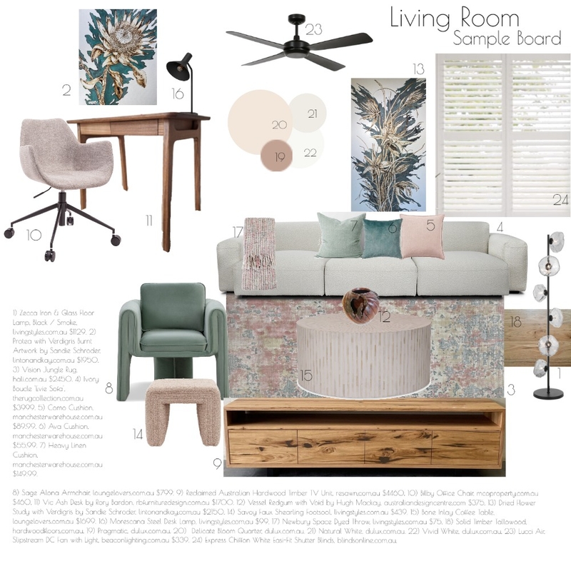 Living Room Townhouse Modern Mood Board by LaurenInglis on Style Sourcebook