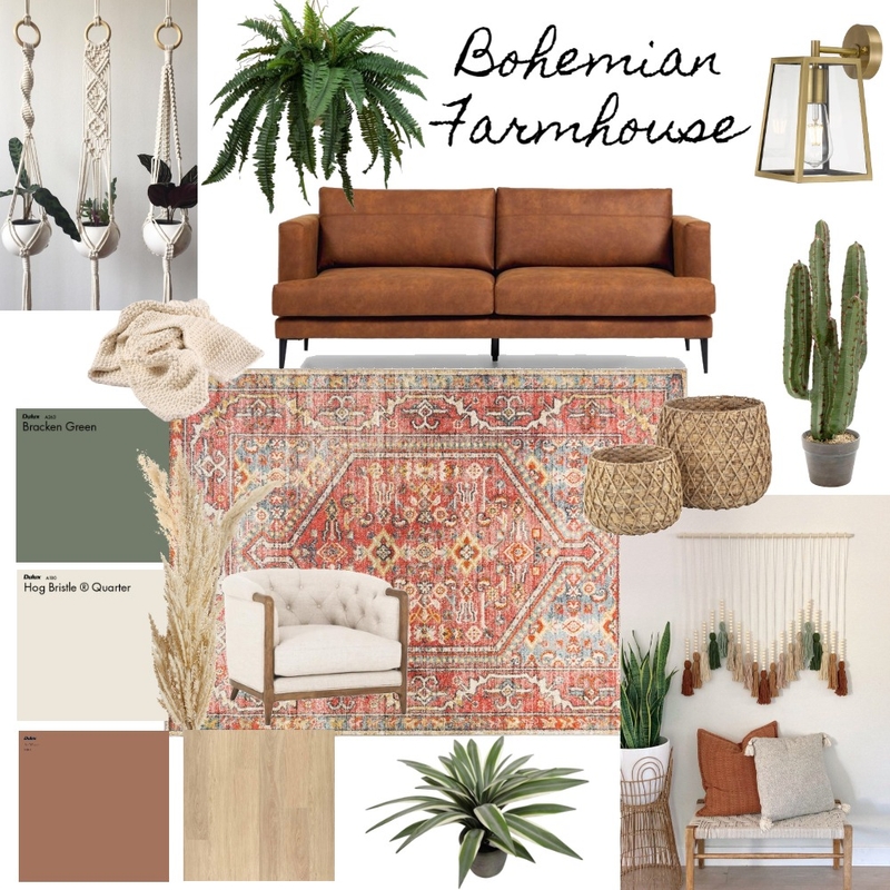 Boho Farmhouse Mood Board by Faith Designs on Style Sourcebook