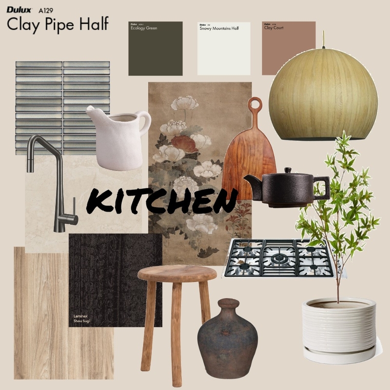 Japandi Kitchen Moodboard Mood Board by Sandy Benbow on Style Sourcebook