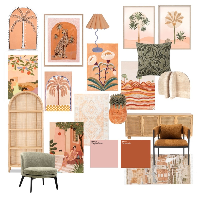 Orange Jungle Mood Board by erinmorgan__ on Style Sourcebook