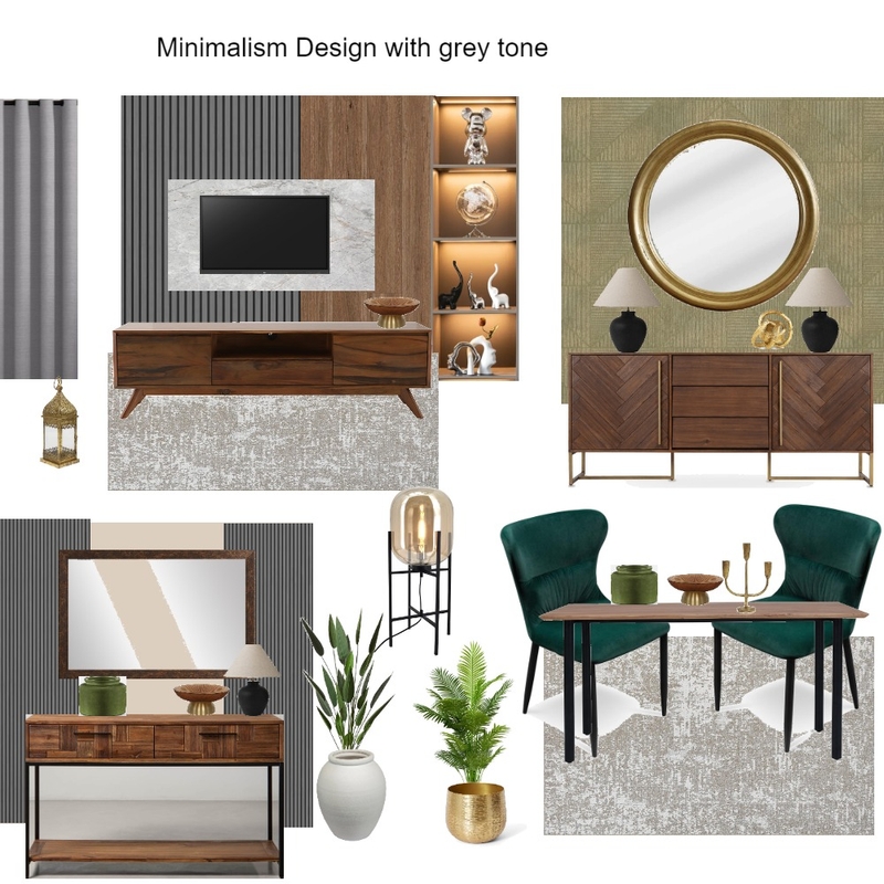 Minimalist Off white Curtains Design Color Scheme with Wallpaper Hanny Mood Board by Asma Murekatete on Style Sourcebook