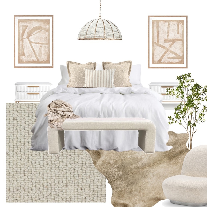 FX Neutral Master Bed Mood Board by Five Files Design Studio on Style Sourcebook