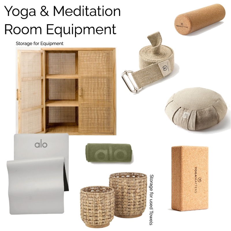 Yoga & Meditation Room Equipment Mood Board by Maria Jose on Style Sourcebook