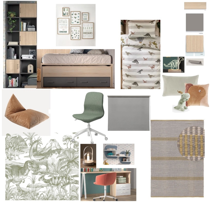 Dino Mood Board by Clo on Style Sourcebook