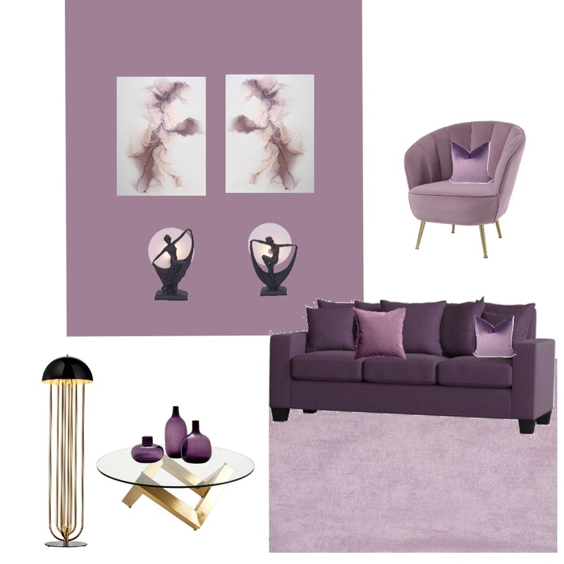 Eggplant monochrome Mood Board by olga_shakina@yahoo.com on Style Sourcebook