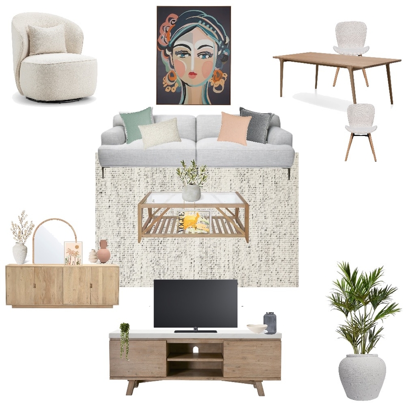 Tanya Living/Dining Moodboard Mood Board by Amanda Lee Interiors on Style Sourcebook